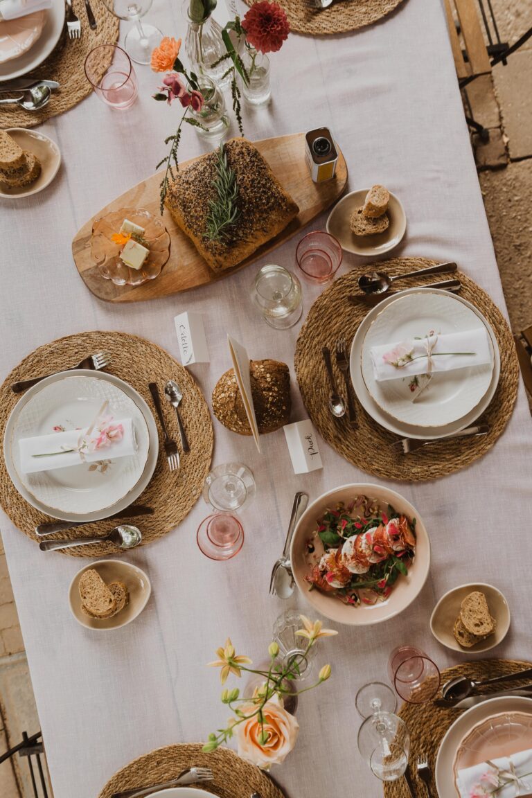 Bohemian tafelsetting - trouwen - diner
