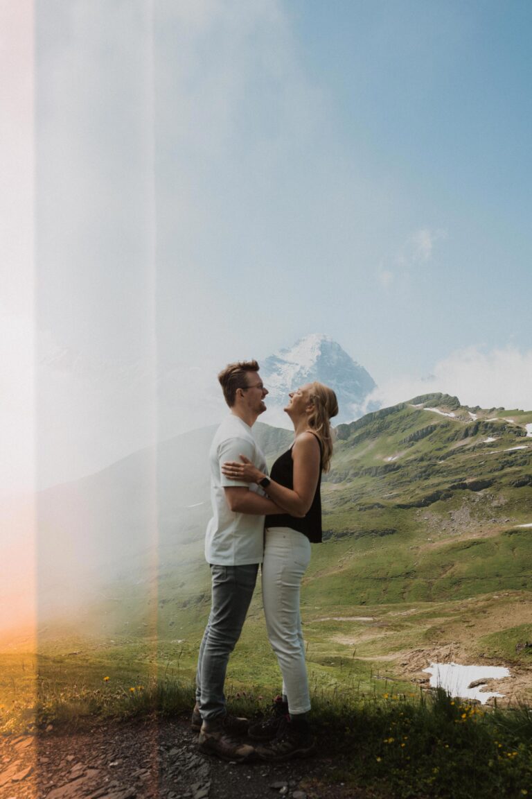 Dennis en Esmé - een verlovingsshoot - Jungfrau Zwitserland