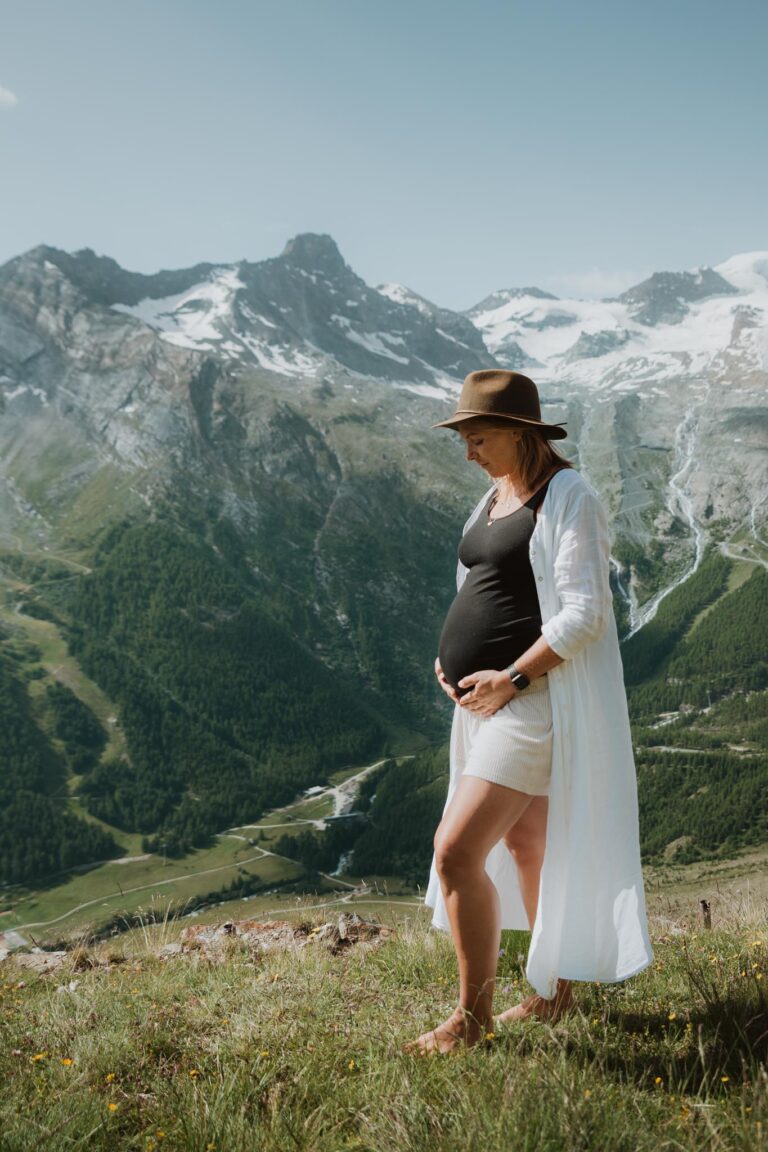 Portia & Sam - Zwangerschapsshoot - Saas-Fee, Zwitserland